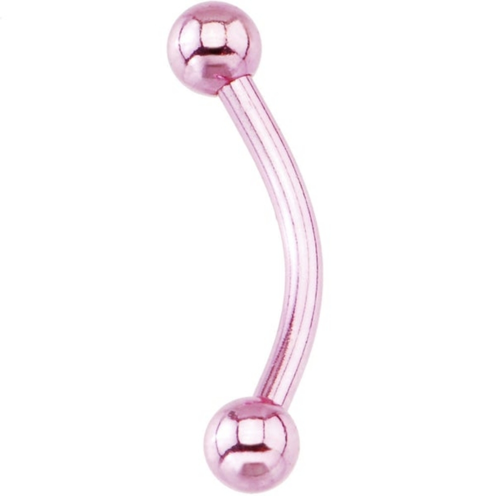 NEW NWOT Pink Electro Titanium Eyebrow/Rook Ring